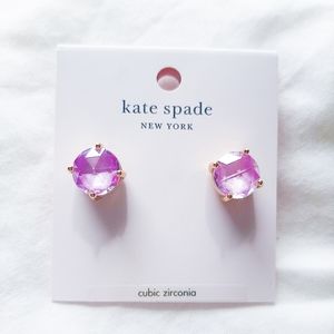 kate spade lilac gumdrop earrings